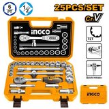 Ingco set nasadnih ključeva (gedora) 1/2" HKTS12251, 25 delova Cene