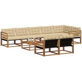  Set vanjskih sofa 9 kom. Prirodna i bež | shoptok.hr
