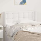  Uzglavlje s ušima bijeli 93x16x78/88 cm od umjetne kože | shoptok.hr