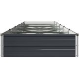  Povišeni vrtni krevet Antracit 400 x 80 x 24 cm | shoptok.hr