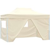 Šator za svadbe - šator za zabave Krema 291 x 431 x 315 cm Oxford tkanina - Krema s 4 bočna zida Da | shoptok.hr