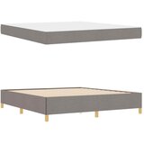  Krevetna konstrukcija Sivo-smeđa 180 x 200 cm tkanina | shoptok.hr