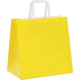  Papirnate vrećice 50 kom s ručkama žute 26x17x25 cm | shoptok.hr