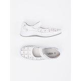 GOODIN Perforated leather sandals white | Shoptok.si