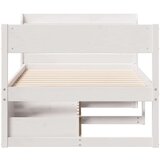 vidaXL Okvir kreveta bez madraca bijeli 90 x 190 cm masivna borovina | shoptok.hr