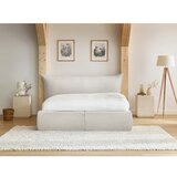 Bobochic Paris Bijeli tapecirani bračni krevet s prostorom za odlaganje s podnicom 180x200 cm Jade – | shoptok.hr