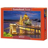 Castorland 2000 kosov kartonske sestavljanke mesta in vasi Budimpešta v mraku, Večbarvno, (21552869) | Shoptok.si