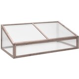 vidaXL Rastlinjak siv 110x58,5x39 cm les jelke cene