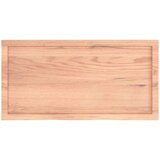 Stolna Mizna plošča svetlo rjava 100x50x4 cm obdelana trdna hrastovina, (20818501) | Shoptok.si