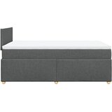  Krevet box spring s madracem tamnosivi 120 x 190 cm tkanina | shoptok.hr