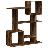 vidaXL Pregrada s knjižno omaro dimljen hrast 92x29x112 cm inž. les | Shoptok.si