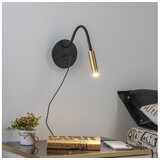  Brilagi -LED Fleksibilna zidna lampa sa USB portom MAYA LED/3W/230V crna/zlatna | Eponuda.com