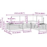  Zunanja garnitura za sedenje 4 Kos Naravna in antracitna, (5000270103) | Shoptok.si