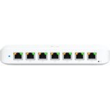 Ubiquiti USW-Ultra-210W-EU compact, Layer 2, 8-port GbE PoE switch with versatile mounting options, 7x GbE PoE+ output ports, GbE port with optional PoE++ input, 202W PoE availability with the included AC power adapter | Eponuda.com