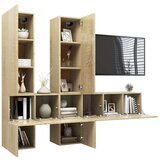  7-dijelni set TV ormarića boja hrasta sonome od iverice | shoptok.hr