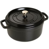 Staub Round Cast Iron Casserole - 3.8 ltr, Black Cijene