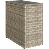  Vrtni stol sa staklenom pločom 58x27,5x55 cm od poliratana | Eponuda.com