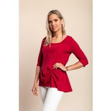 Fenzy Top Veličine 3/4 Rukava, Bordo | shoptok.hr