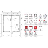 Male kuće Drvena kuća PADOVA 595 × 595 cm – bez završnog krovnog pokrova | shoptok.hr