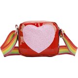 Dardanar Modna dekleta denarnica bleščice srce v obliki mavričnega ramenskega traku crossbody torba, (21166953) Cene