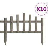 vidaXL Obroba za travo 10 kosov les jelke 4,4 m, (20759226) | Shoptok.si