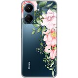 torbica silikonska print skin za xiaomi redmi 13C gentle rose pattern