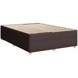  LED okvir za krevet s madracem Tamno smeđa 140 x 190 cm Tkanina | shoptok.hr