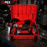 XL komplet 2v1 21V aku. brezkrtačni udarni vijačnik in kotni brusilnik 2x3Ah kovček | Shoptok.si