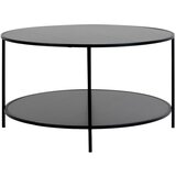 House Nordic Crni okrugao stolić za kavu s crnom pločom stola ø 80 cm Vita – Cijene