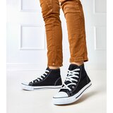  Black lace high-top sneakers Taris | Shoptok.si