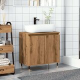 vidaXL Kopalniška omarica artisan hrast 58x33x60 cm inženirski les | Shoptok.si