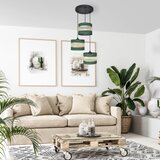  Luster na sajli HELEN 3xE27/15W/230V zelena/zlatna | Eponuda.com