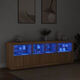  Komoda s LED svjetlima boja hrasta sonome 202x37x67 cm | shoptok.hr
