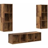  Set TV komoda Zidne 3 pcs Staro drvo Konstruirano drvo | shoptok.hr