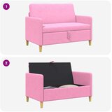 SOFA s pohranom Ružičasta 122 x 78 x 87 cm Poliester | shoptok.hr