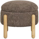 House Nordic Smeđi tabure od bouclé tkanine Medas – Cijene