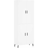  Visoka komoda bijela 69,5x34x180 cm konstruirano drvo | shoptok.hr