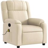 vidaXL Masažni naslanjač krem blago, (20922858) | Shoptok.si