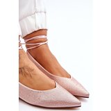 FS1 Tied Ballerinas With Rhinestones Beige Mavis | Eponuda.ba