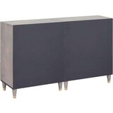 vidaXL Ormarić / Komoda 2 pcs Siva 60 x 33.5 x 75 cm Čvrsto drvo manga | shoptok.hr
