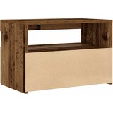  Noćni ormarić s LED svjetlima staro drvo 60x35x40 cm | shoptok.hr