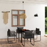  Jedilna garnitura 5-delna črna | Shoptok.si