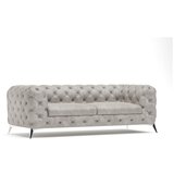 Ropez Svijetlo siva baršunasti sofa 225 cm Chelsea – Cijene