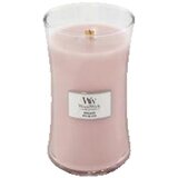 WoodWick Sveče, difuzorji Bougie parfumée rose clair avec mèche en bois Rožnata Cene