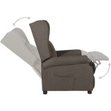 vidaXL Električni naslanjač rjavo blago | Shoptok.si