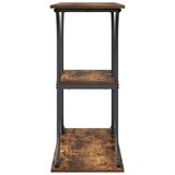  Konzolna stolica s policom Dimljeni hrast 101 x 35 x 80,5 cm | shoptok.hr