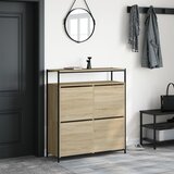 Ormarić za cipele s 4 ladice boja hrasta 100x34x112 cm | shoptok.hr