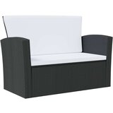 vidaXL 16-dijelna vrtna garnitura od poliratana s jastucima crna | shoptok.hr