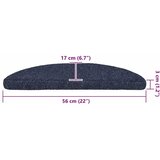  stopniščna preproga, modra, 17×56×3 cm, 20 kos | Shoptok.si