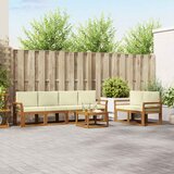  Set vanjskih sofa 7 kom. Prirodna i krem | shoptok.hr